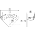 Slanghouder - Aluminium - M