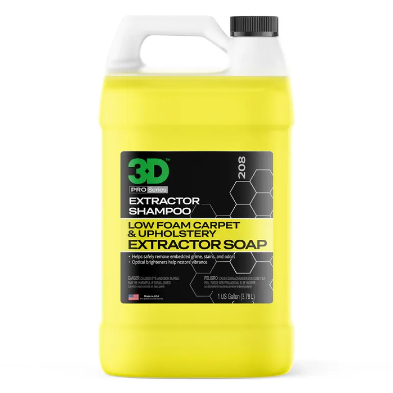 3D - Extractor Shampoo - Upholstery - Carpet Cleaner  - Gallon