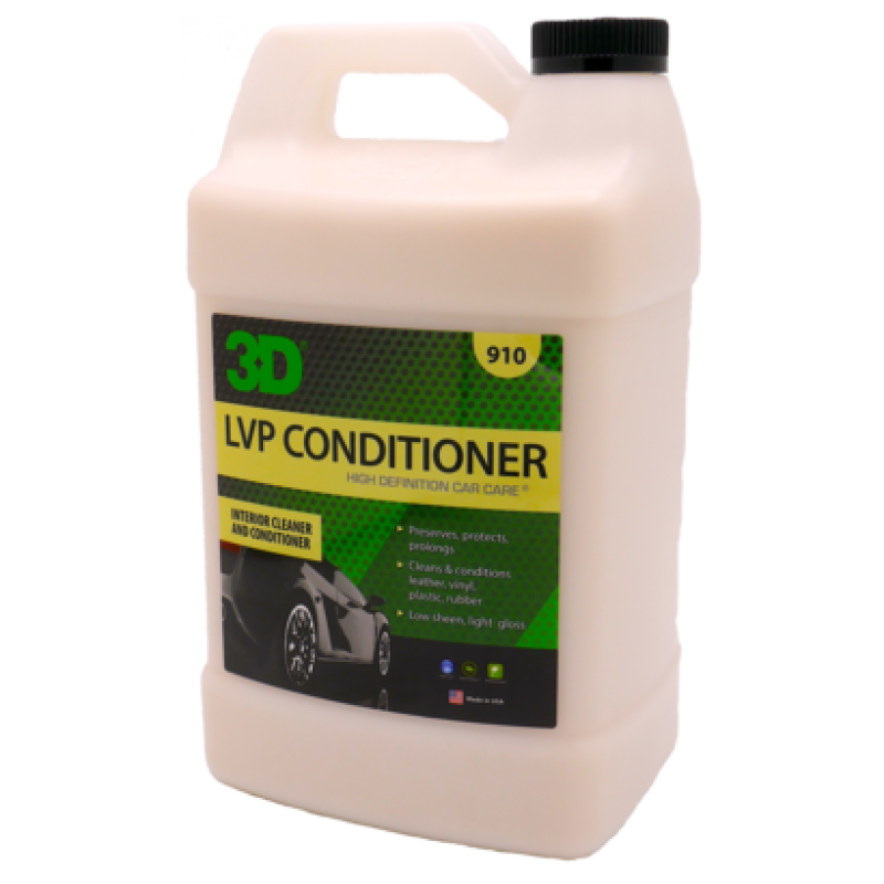3D LVP Leather, Vinyl, Plastic Interior Conditioner- Gallon