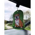 Dogs - Car Airfreshner - Bulldog - Sandel Wood