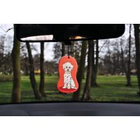 Dogs - Car Airfreshner - Maltezer - Sandel Wood