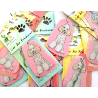 Dogs - Car Airfreshner - Poedel - Sandelwood
