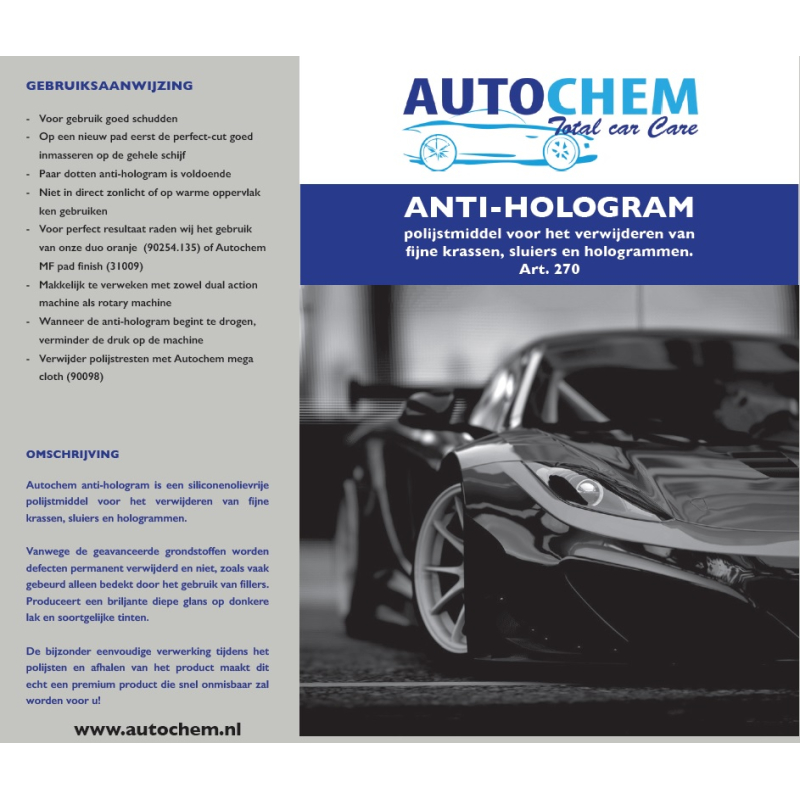 Autochem - Anti-Hologram 1 ltr.