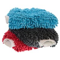 Microvezel noodle wash mitt blauw