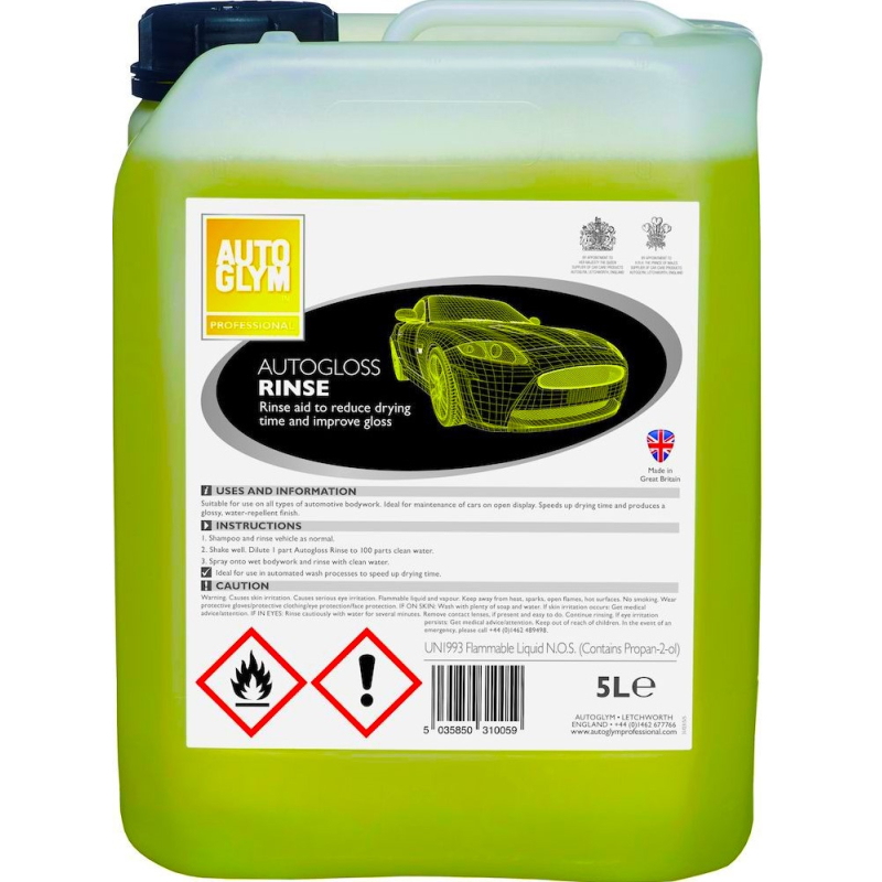 Autoglym Autogloss Rinse - 5 ltr