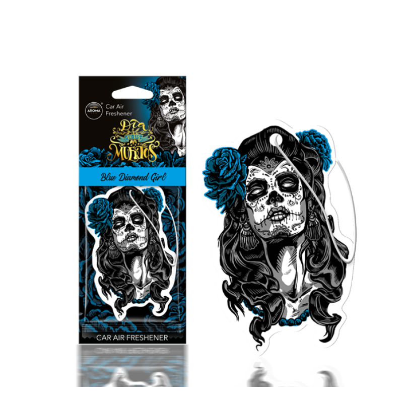 Dia de los muertos - Diamond Girl Blue