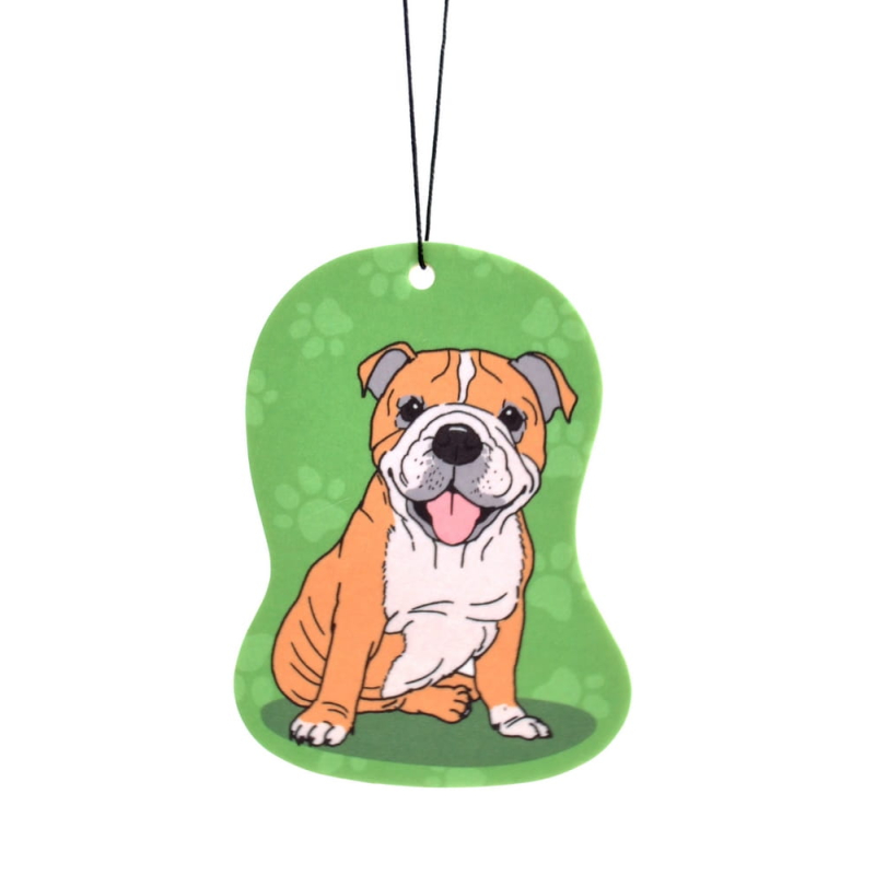 Dogs - Car Airfreshner - Bulldog - Sandel Wood