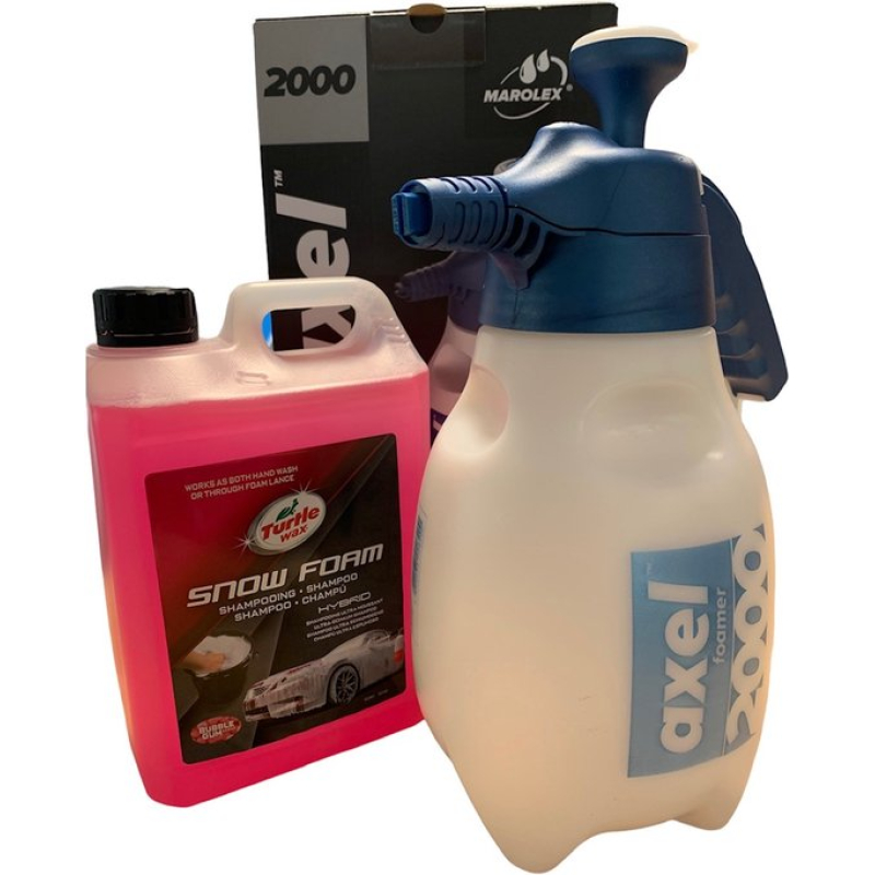 Turtle Wax Hybrid snowfoam - Marolex Axel 2000 - Handfoam Set