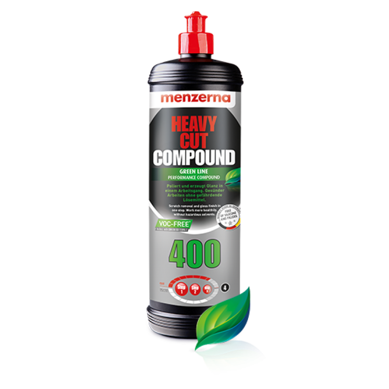 Menzerna heavy cut 400 green line - VOC free - 250 ml.