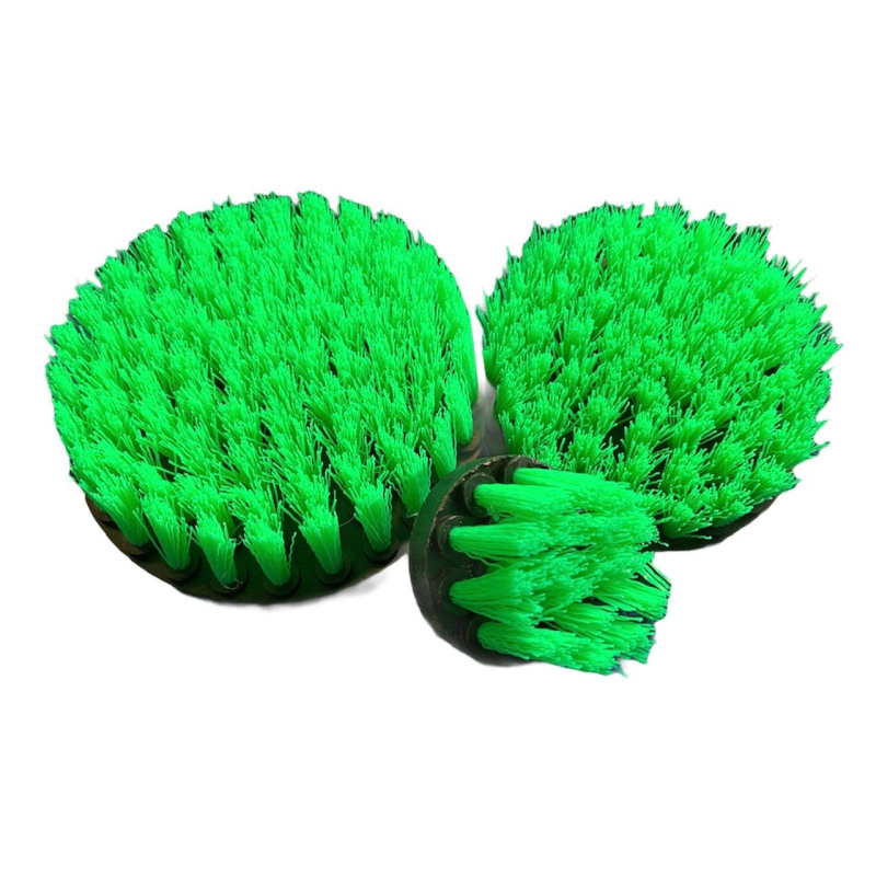 Carpet Brush -  Green Hard 100 mm